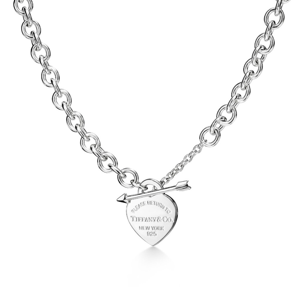 Tiffany & Co. Silver Heart Tag Necklace